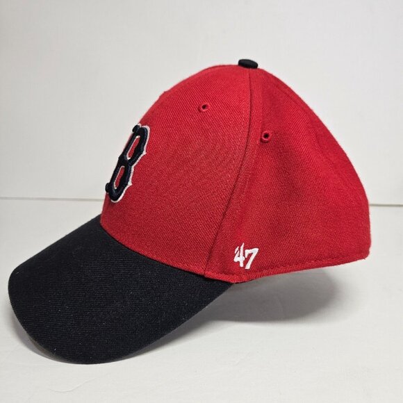 ‘47 Brand Boston Red Sox Fitted Stretch Hat Red Cooperstown Collection MLB - Picture 2 of 9